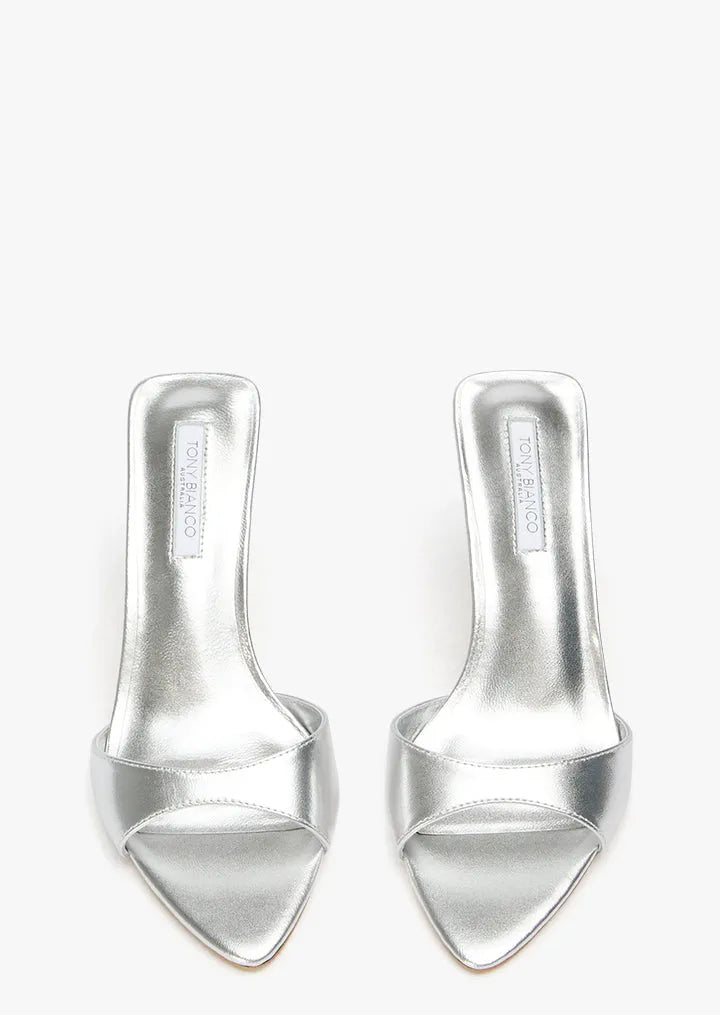 Hallie Silver Nappa Metallic