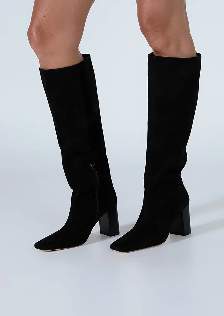 Flex Black Suede