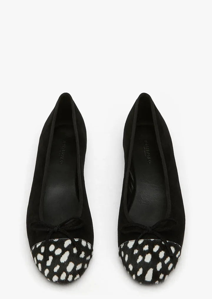 Robyn Black Suede/Black Speckle