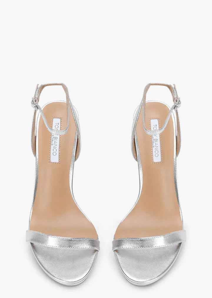 Skye Silver Nappa Metallic