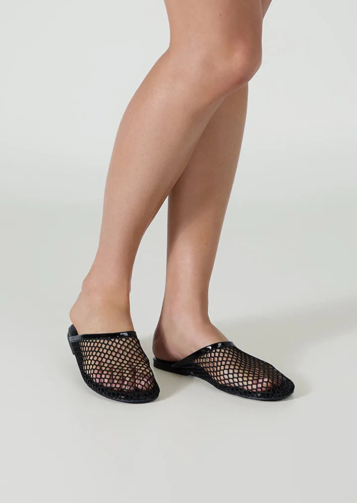 Minaj Black Mesh/Patent