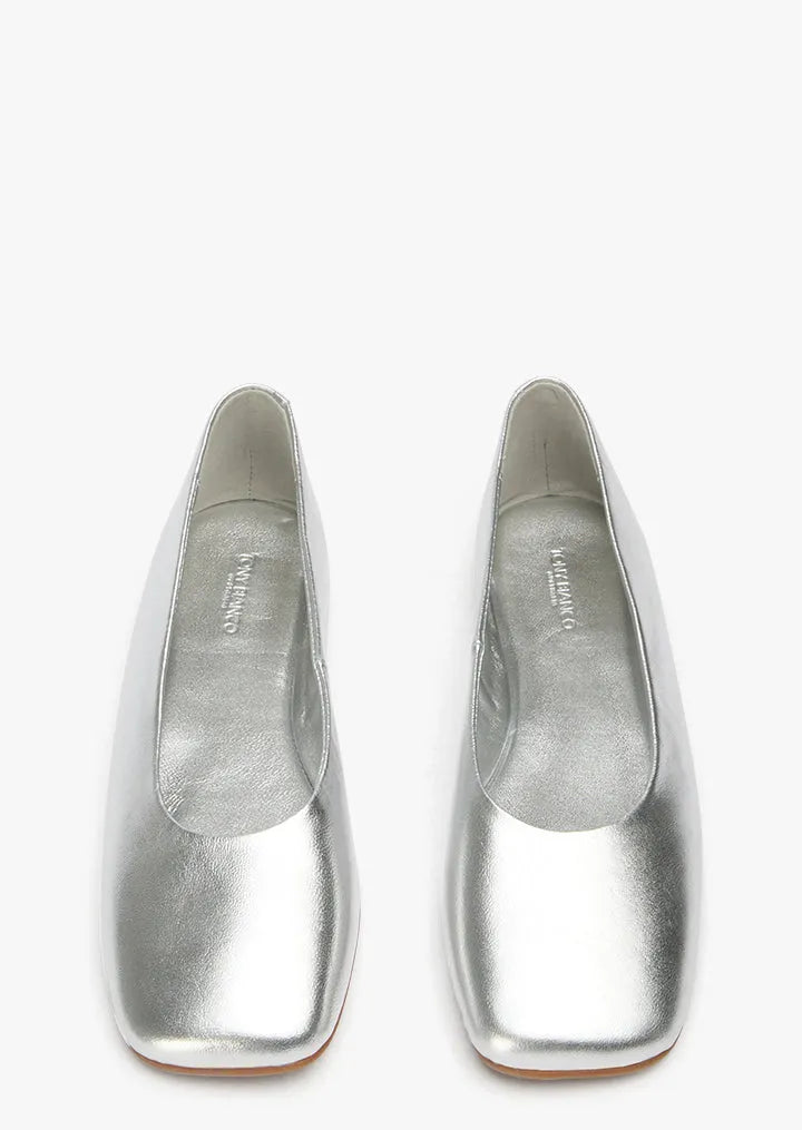 Celeste Silver Nappa Metallic