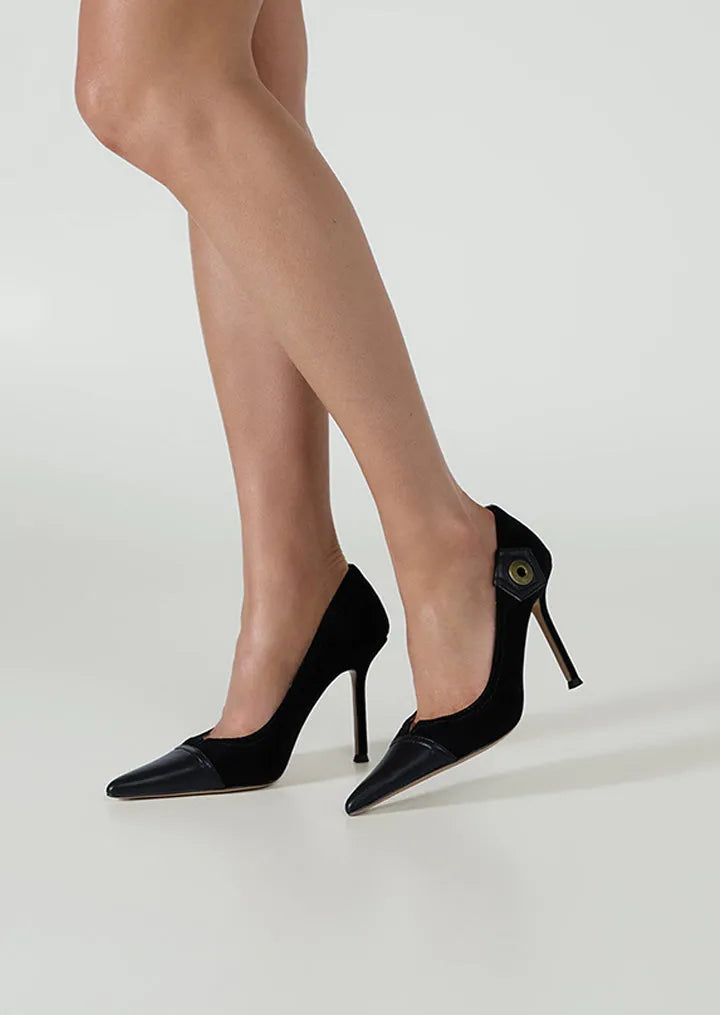 Nessa Black Suede/Black