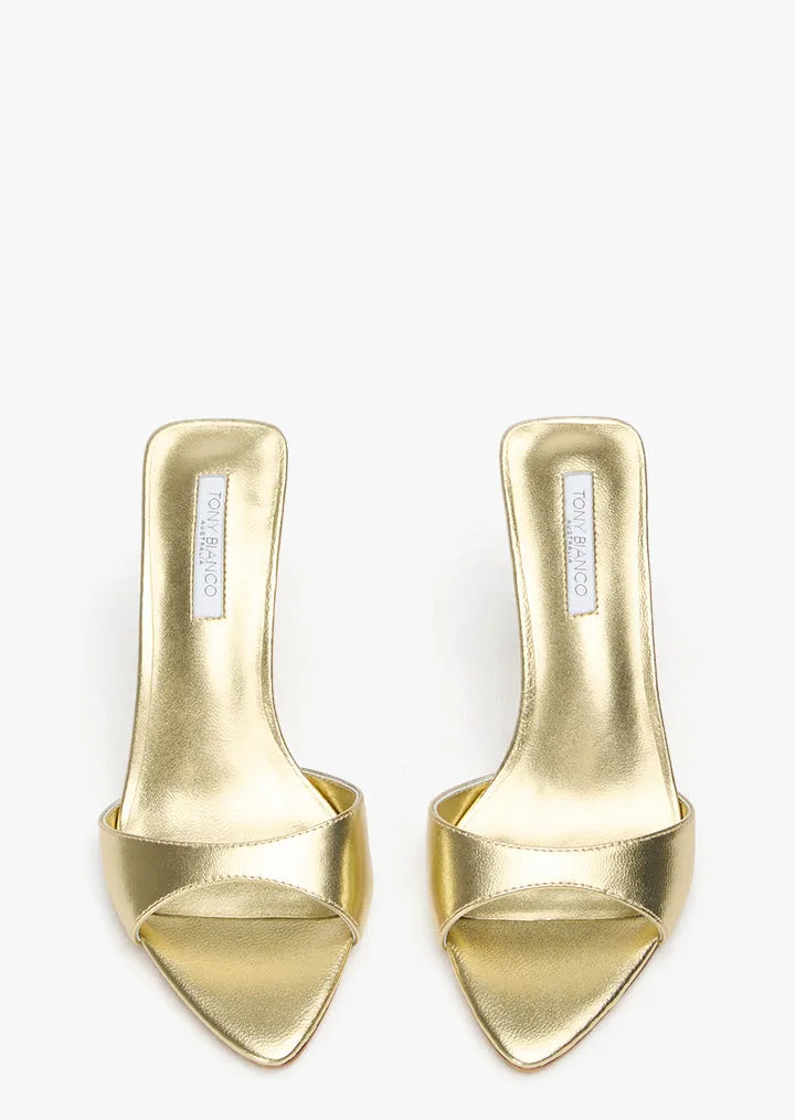 Hallie Gold Nappa Metallic