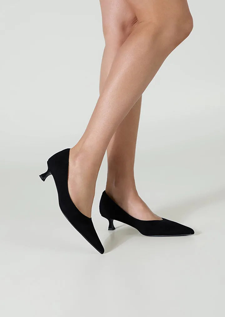 Cameo Black Suede